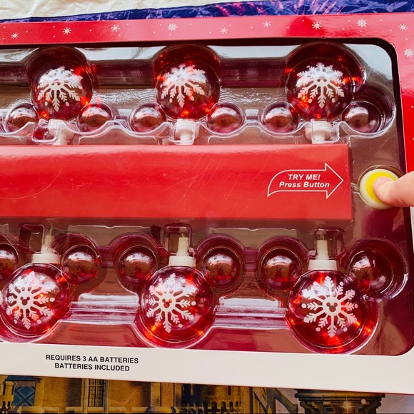 Disney Mickey Mouse Glass String Christmas Lights - Picture 3 of 8